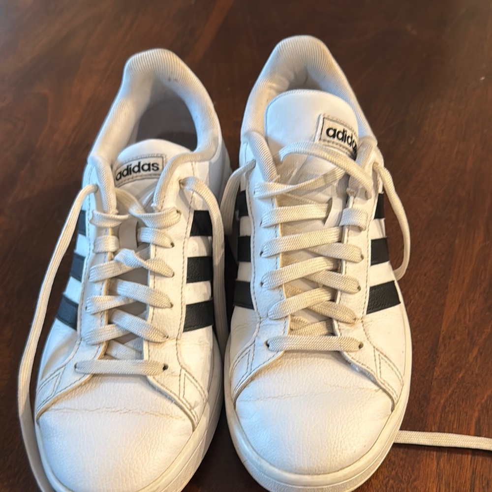 Adidas White and Black Sneakers